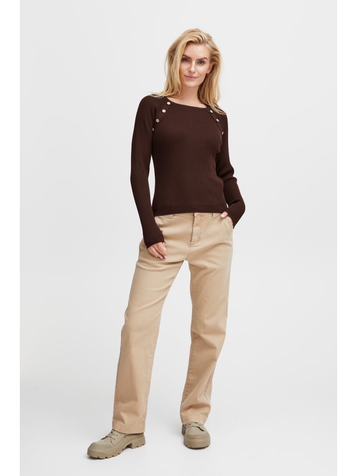 Strickpullover PZSARA Loose fit in Java Melange