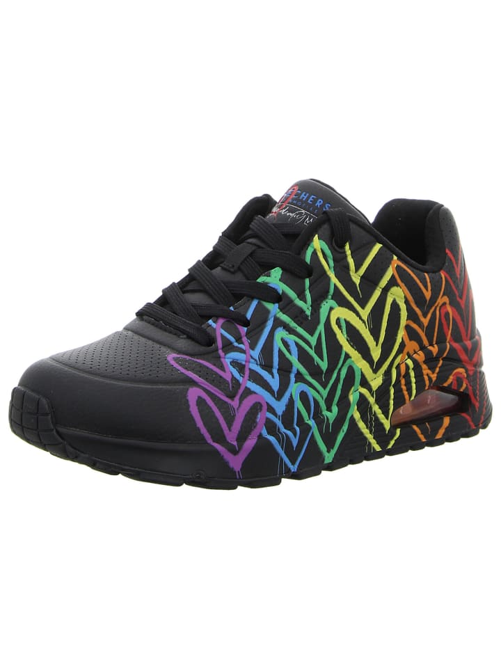 Sneaker UNO-FULL OF LOVE in black multi
