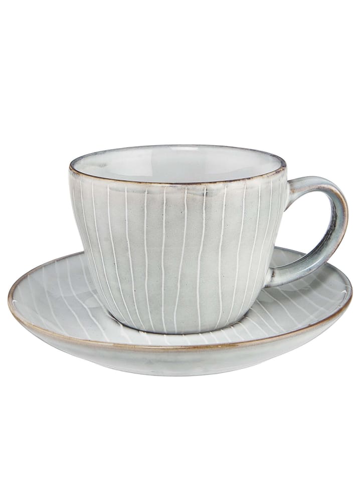 Butlers Kaffetasse mit Untertasse HENLEY in Grau