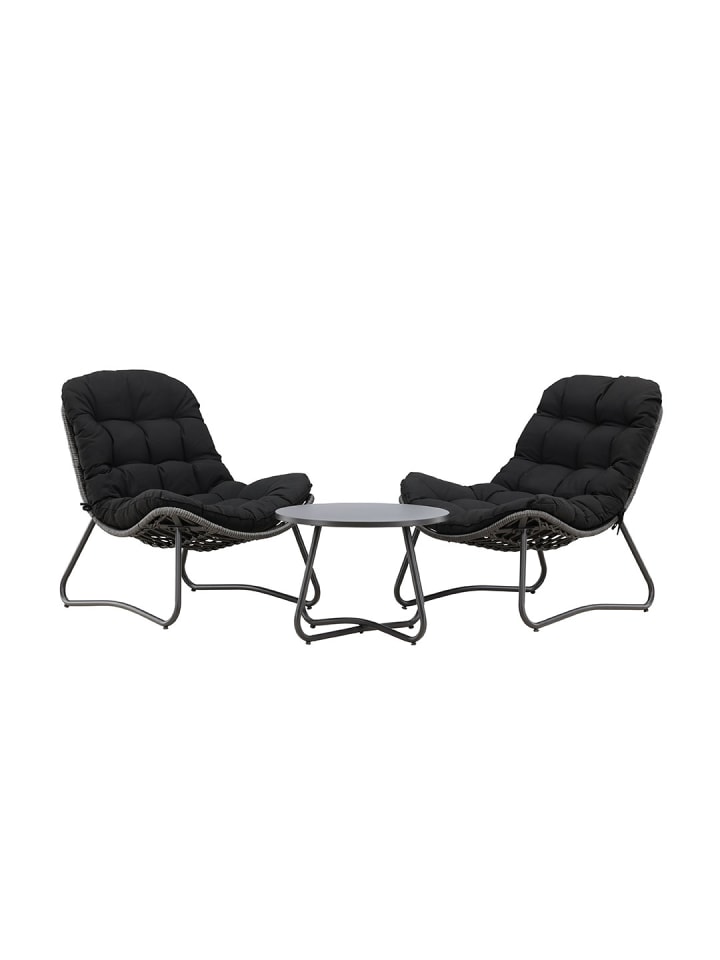 Loungeset Cala Anthrazit 68 x 93 cm
