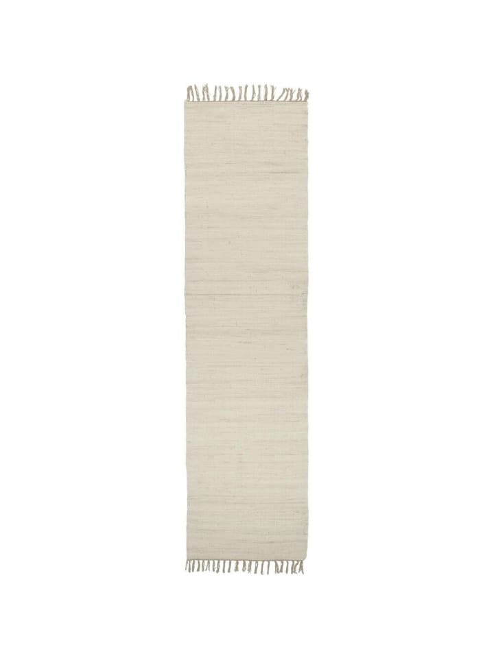 Stilvoller Bodenläufer aus Baumwolle in creme