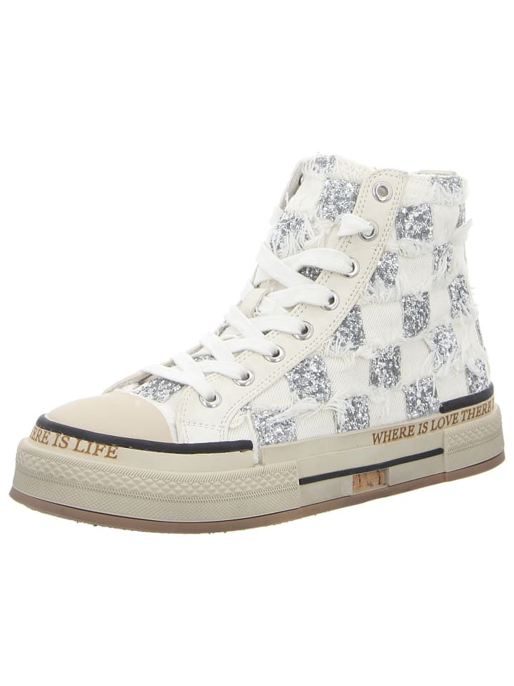 Sneaker High in weiß