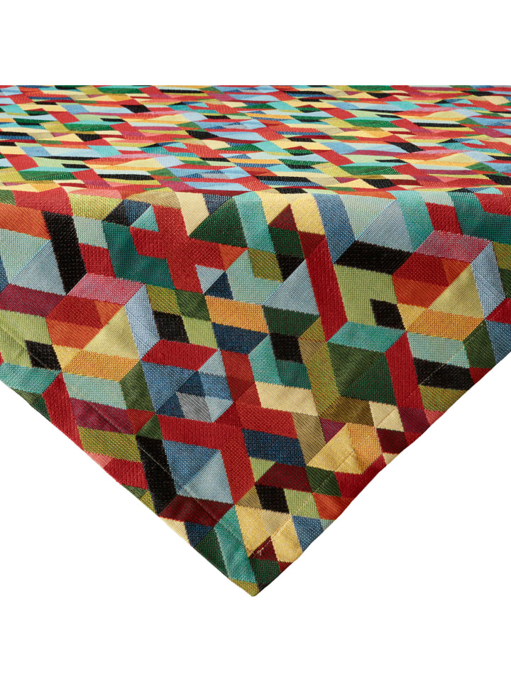 Jacquard, Baumwollmischung, Gewebt Mitteldecke in bunt