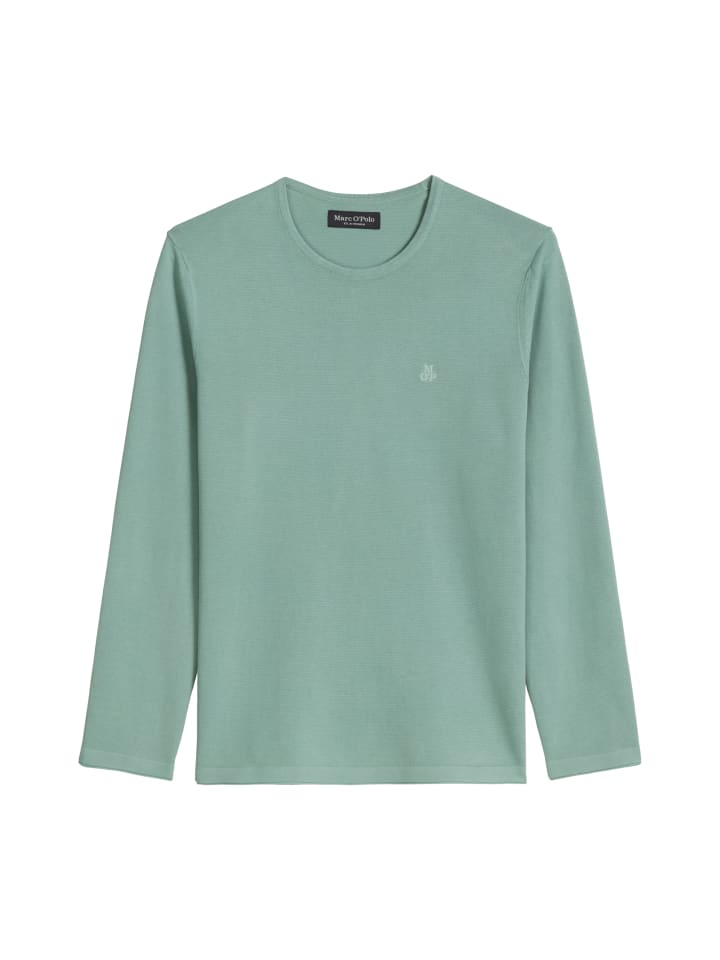 Feinstrick-Pullover regular in Midnight Moss