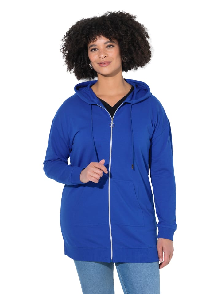 Sweatjacke in royalblau
