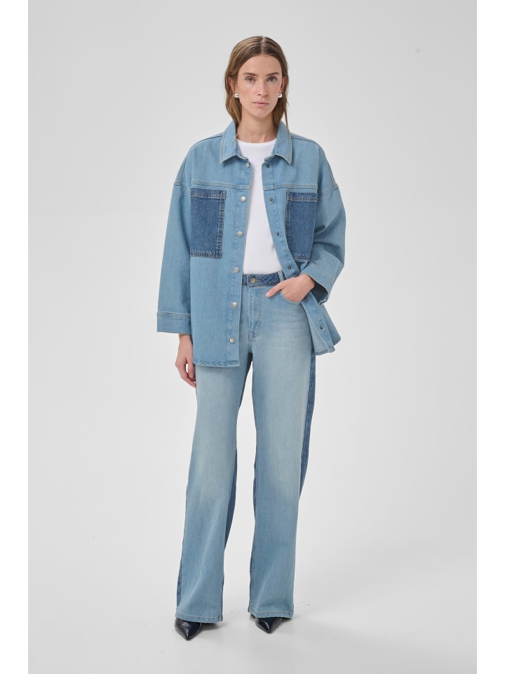 Jeansjacke MWMazie Box fit in Light Blue/ Blue Wash