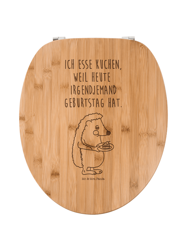Klodeckel Igel Kuchenstück mit Spruch in Transparent