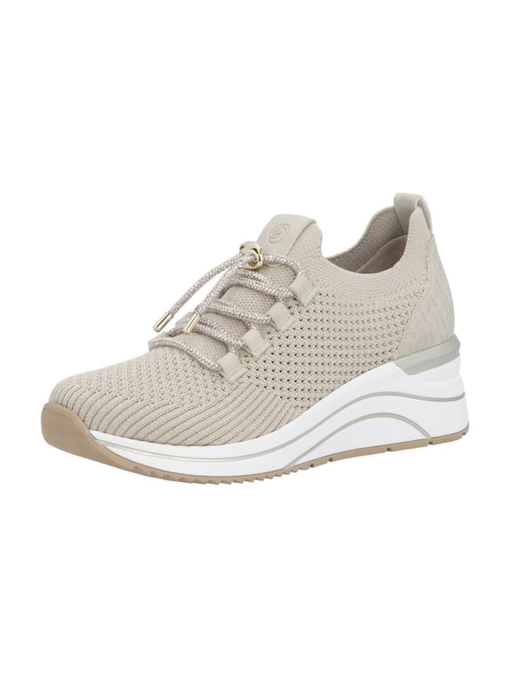Sportliche Slipper in Beige