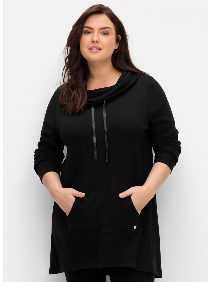 Sweatshirt in schwarz