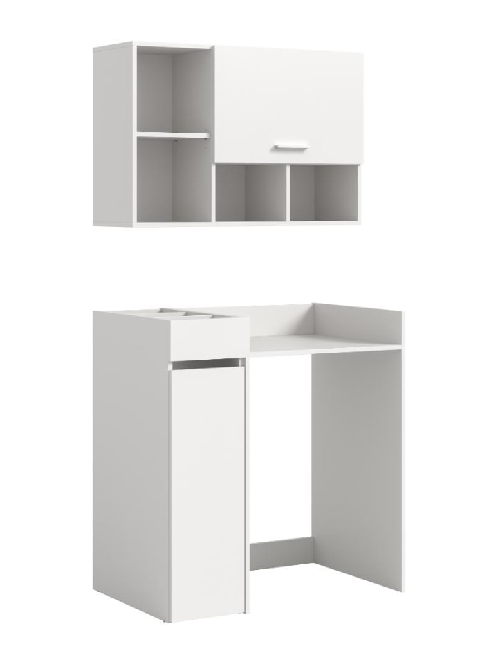 Waschmaschinenschrank Free (3-teilig) Weiß 95 x 60 cm