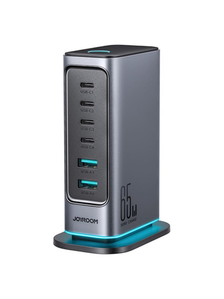 Joyroom JR-TCM02 Multiport GaN Ladegerät 65W EU 4x USB-C 2x