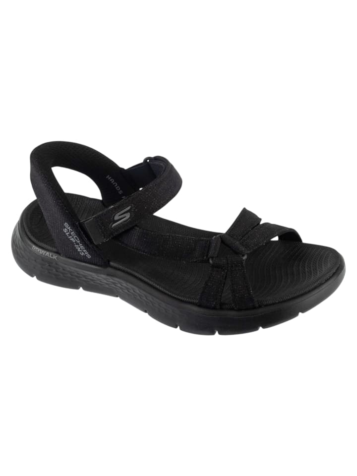 Skechers Slip-Ins: Go Walk Flex Sandal - Illuminate in Schwarz