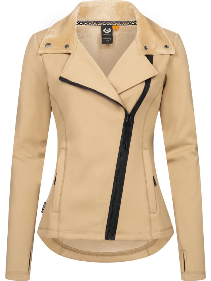 Sweatjacke Saskie in Taupe