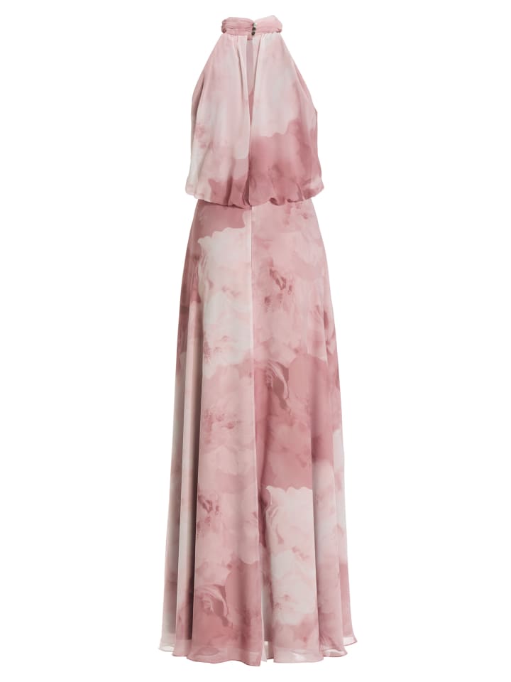 Abendkleid in altrosa hellgrau - 0001
