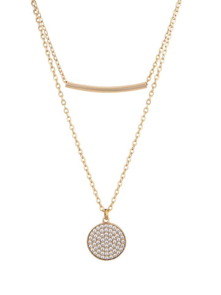 Women Charm Necklace in Rose Gold