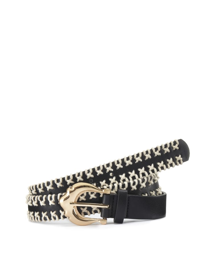 Hüftgürtel in schwarz / beige