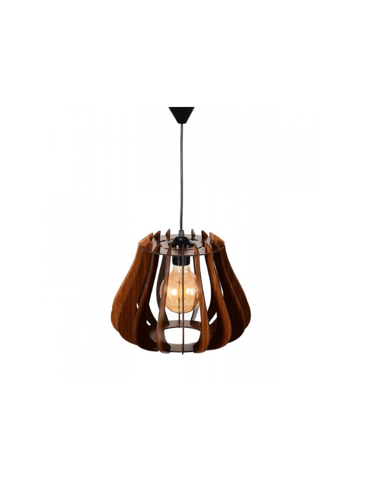 Lal AV18 Pendelleuchte + E27 4W LED Lampe Vintage Warmweiß in Braun