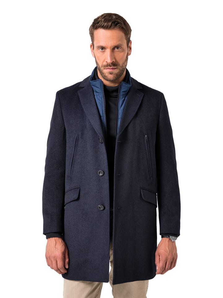 Kurzmantel in navy blau