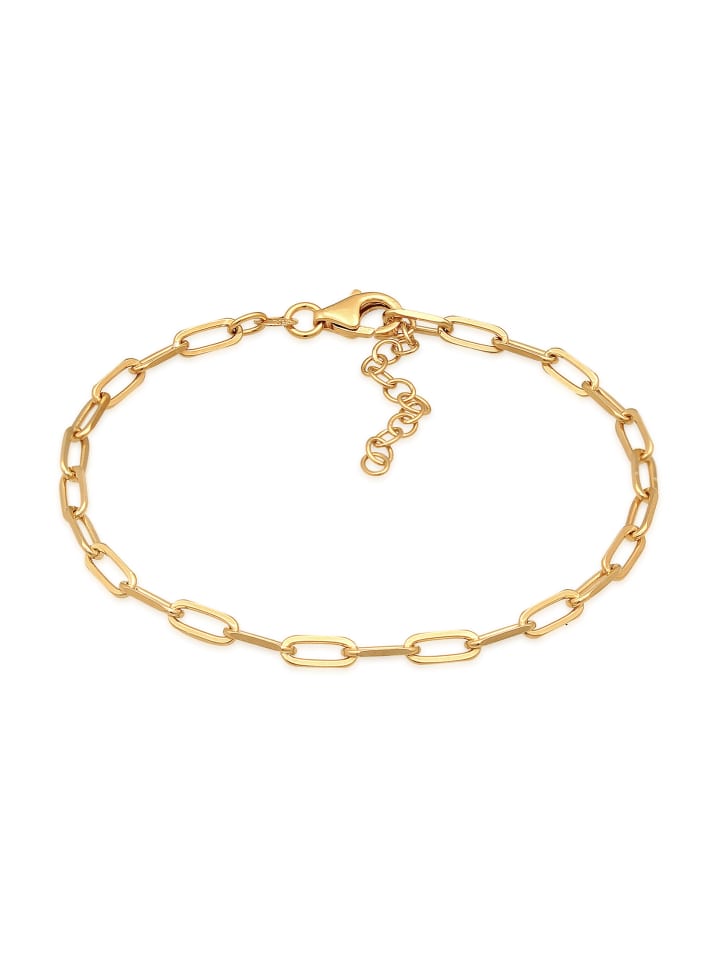 Armband 925 Sterling Silber Charmträger in Gold