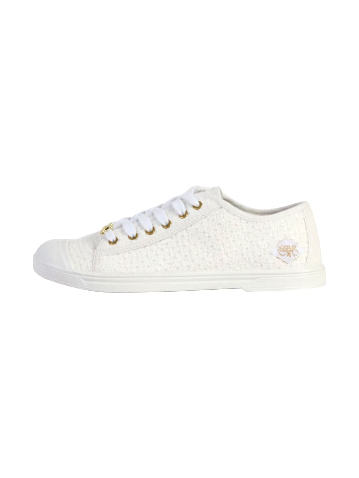 Schnür-Tennisschuhe Basic 02 Weiß