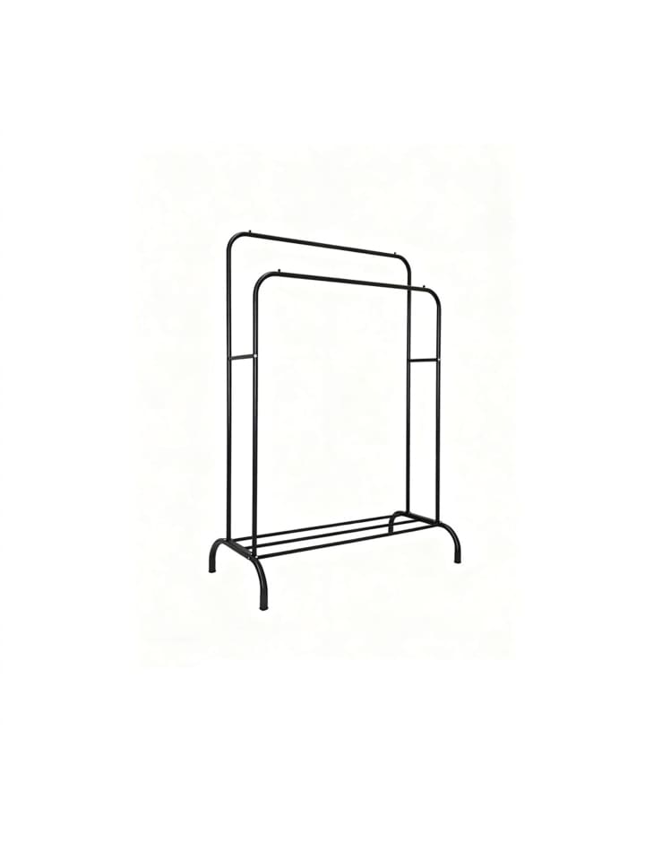 Kleiderständer in Schwarz - (B)110 x (H)146 x (T)56 cm