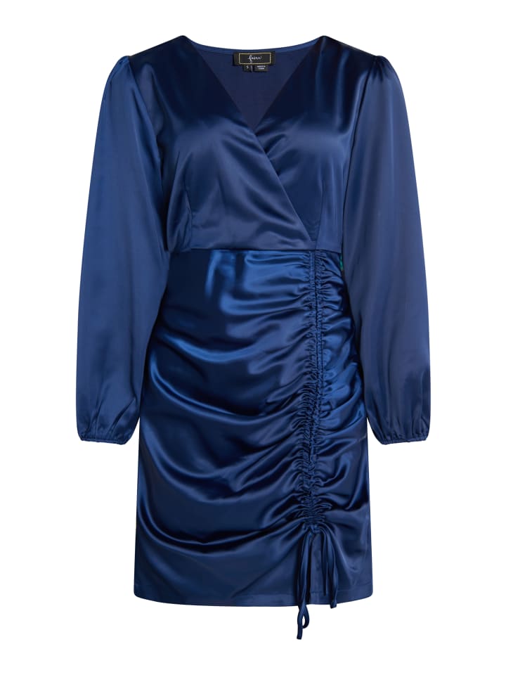 Damen Minikleid Aus Satin in Marine