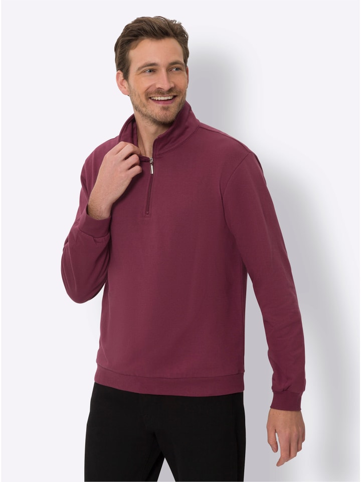 Sweatshirt in bordeaux