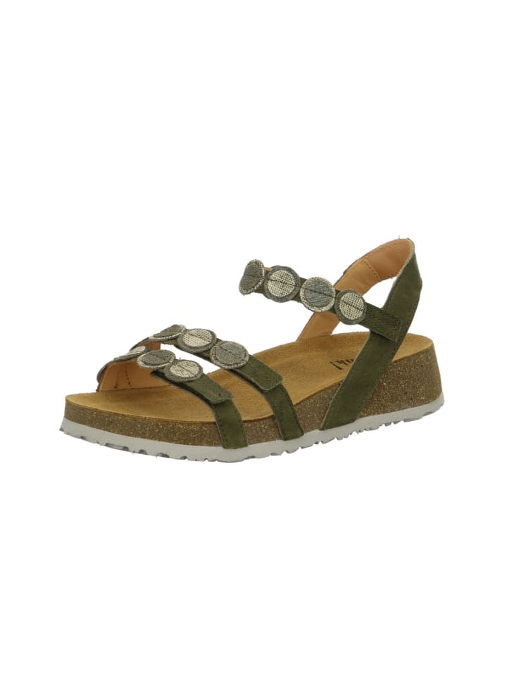 Komfort Sandalen für Damen in khaki