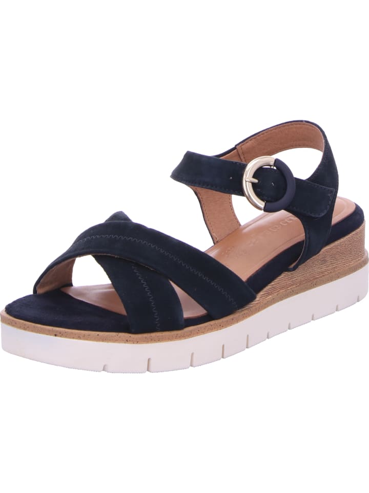 Keilsandalette in blau