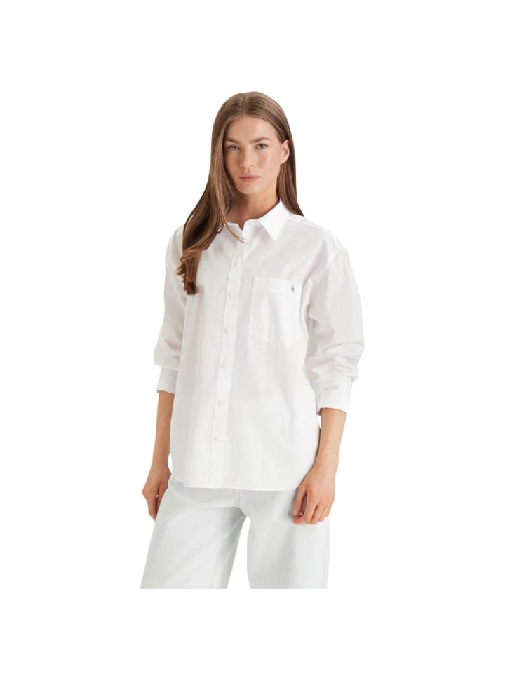 Weiß Baumwolle Bluse