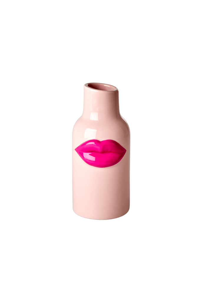 Keramik Vase Lipstick in rosa