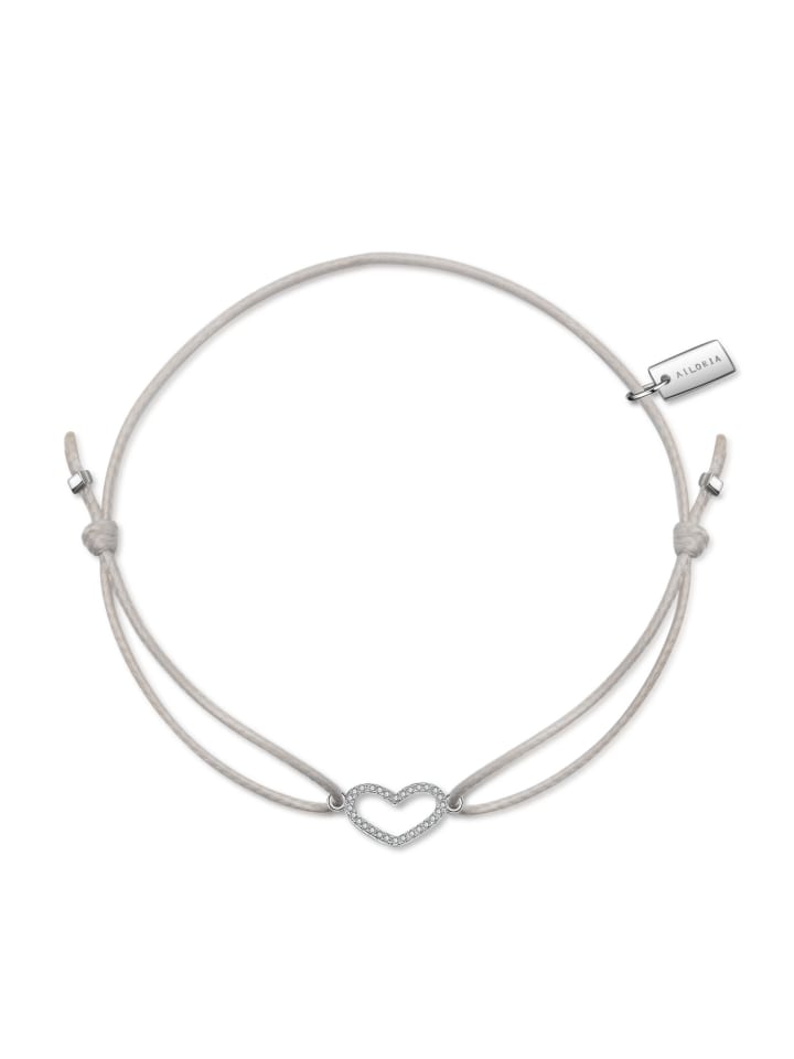 LÉA Armband beige/silber in silber