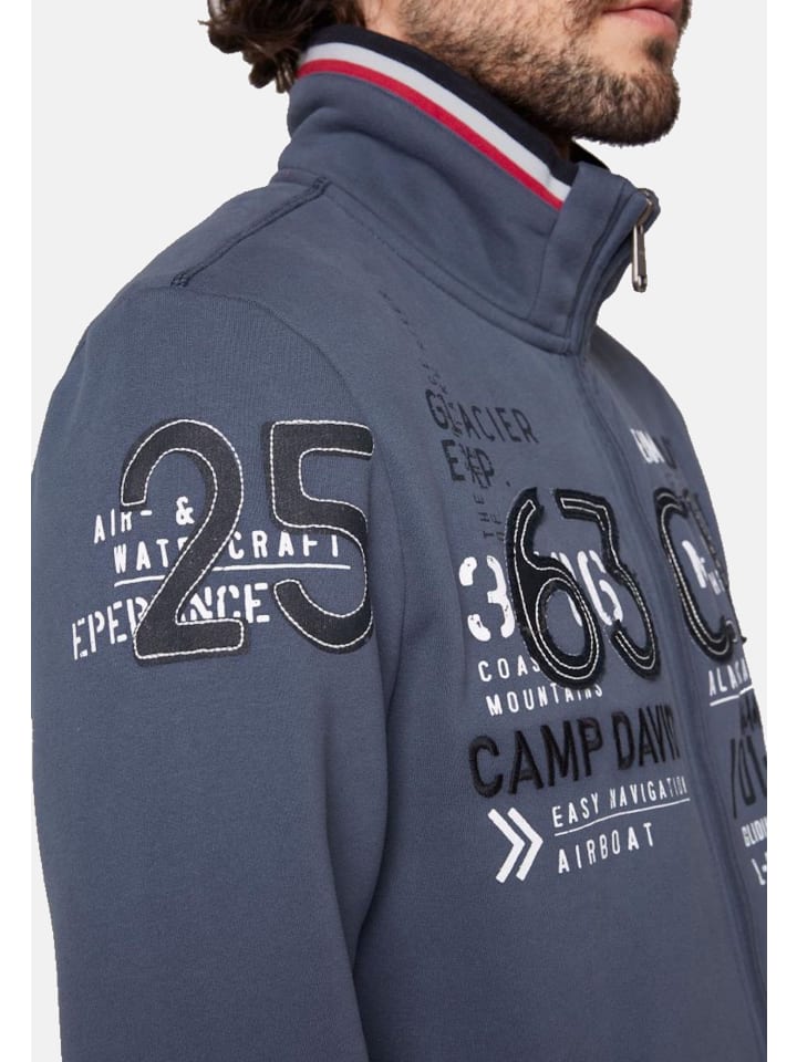 Jacket Camp David Sweatjacke Blau Campdavid Soccx Sweatjacke Von