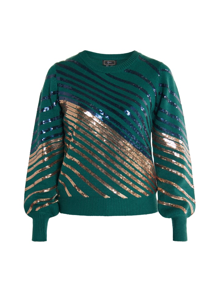 Damen Strickpullover in Smaragdgrün