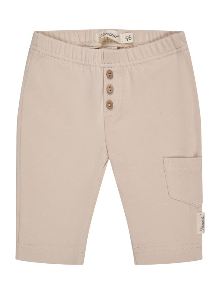Hose mit Tasche in beige