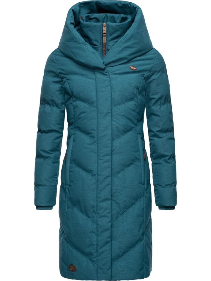 Wintermantel Natalka Melange in Deep Ocean