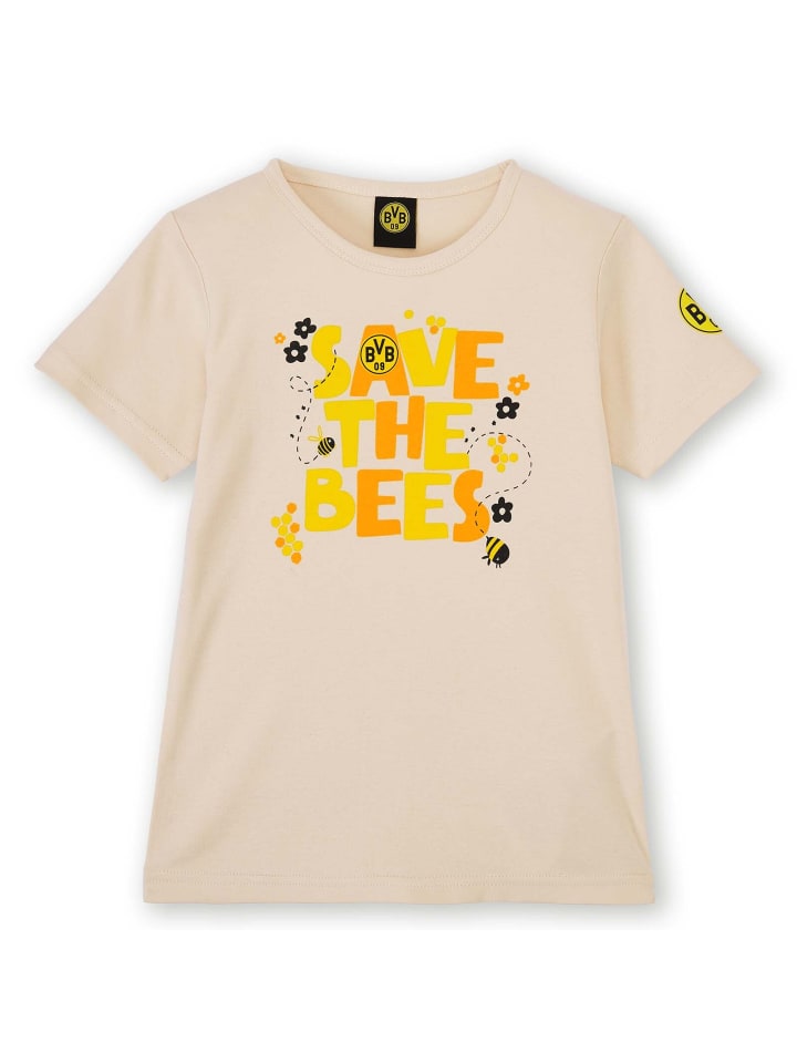 BVB Baby-Kleinkinder T-Shirt Save the bees in beige