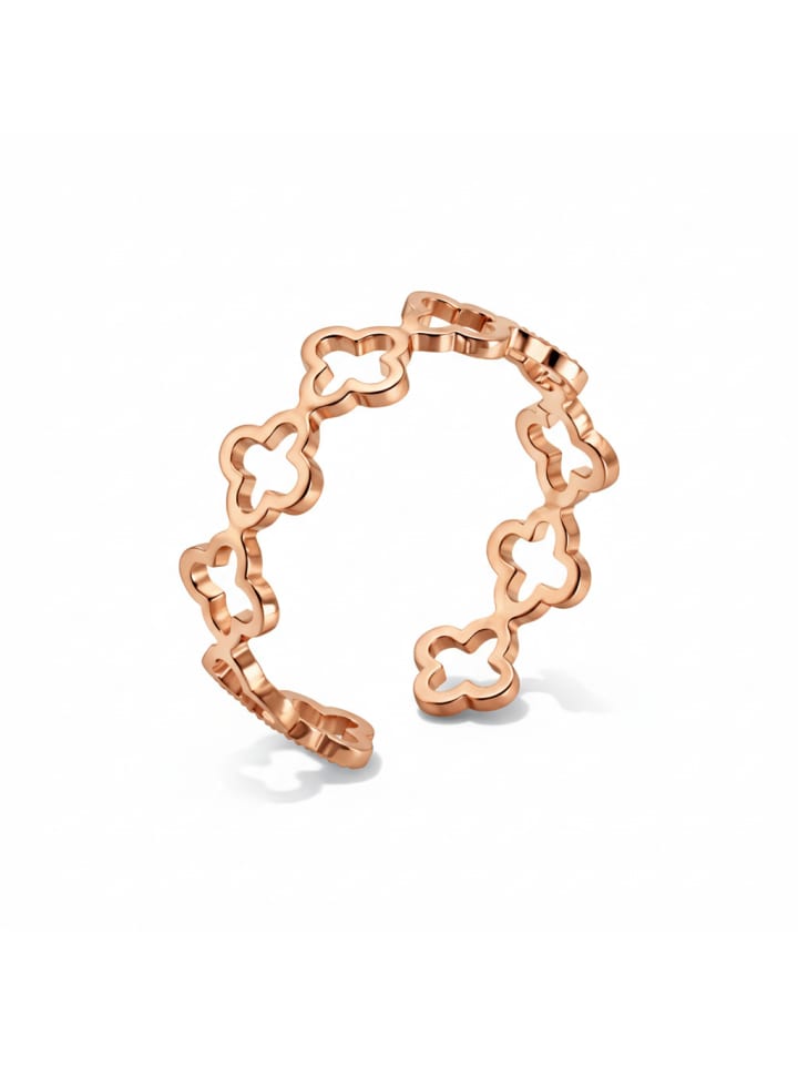 Eleganter Ring Damen Pilus rose goldfarben in rosegoldfarben