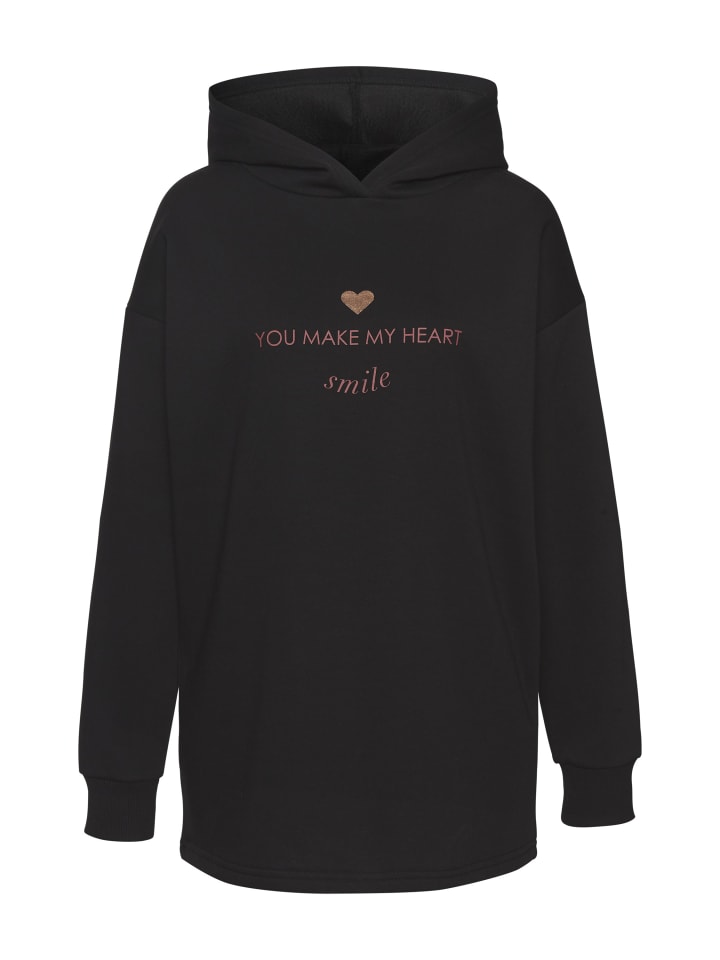 Hoodie in schwarz