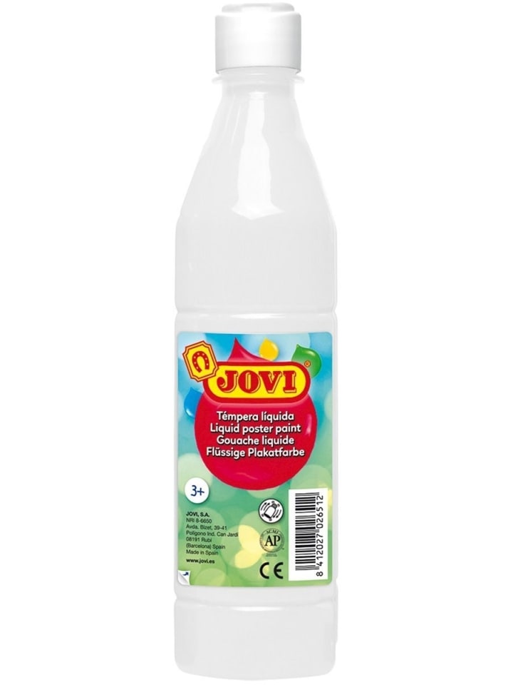 Plakatfarbe / Temperafarbe 500ml Flasche weiß