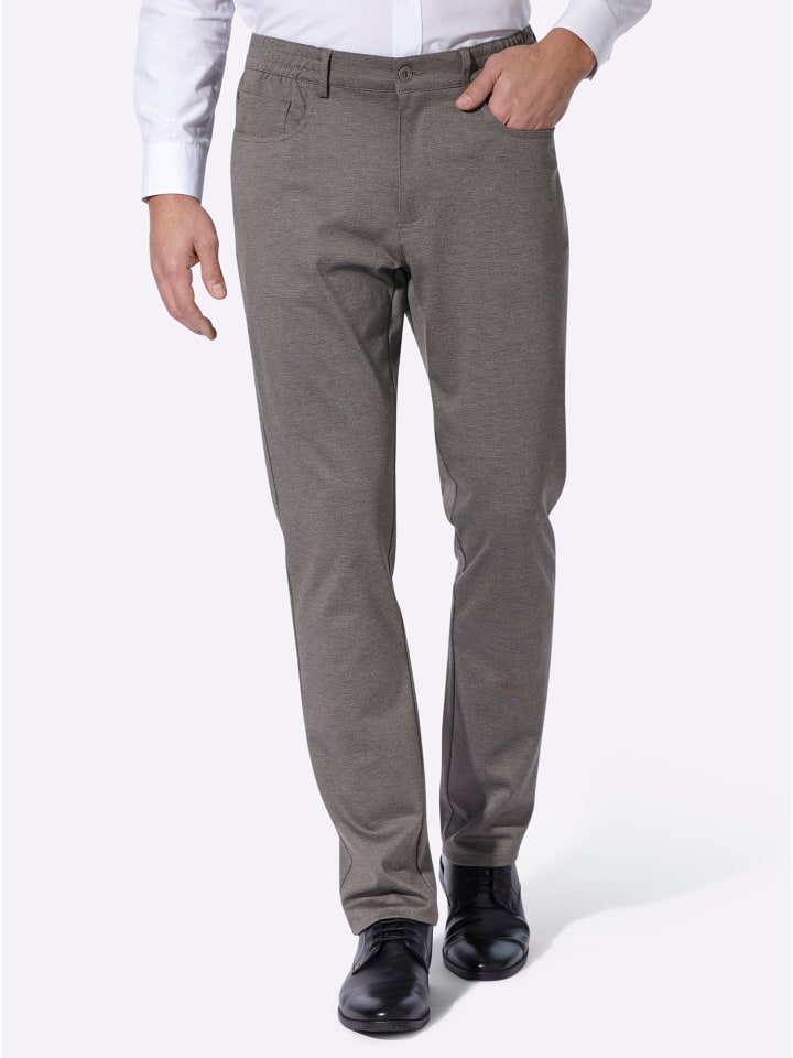 5-Pocket-Hose in beige-meliert