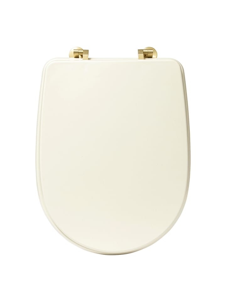 WC-Sitz DUO in Ecru, 36 x 49 x 4,5 cm