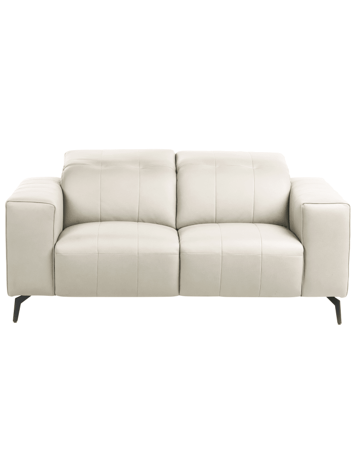 2-Sitzer Sofa OMMEL in Beige/Schwarz - (W) 172 x (H) 80 x (L) 102 cm