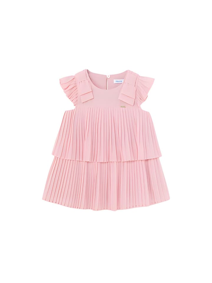 Sommer Plisseekleid festlich in dahlie