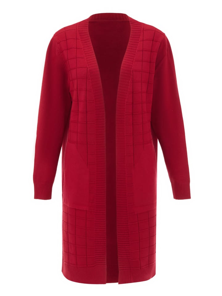 Damen Cardigan in Weinrot