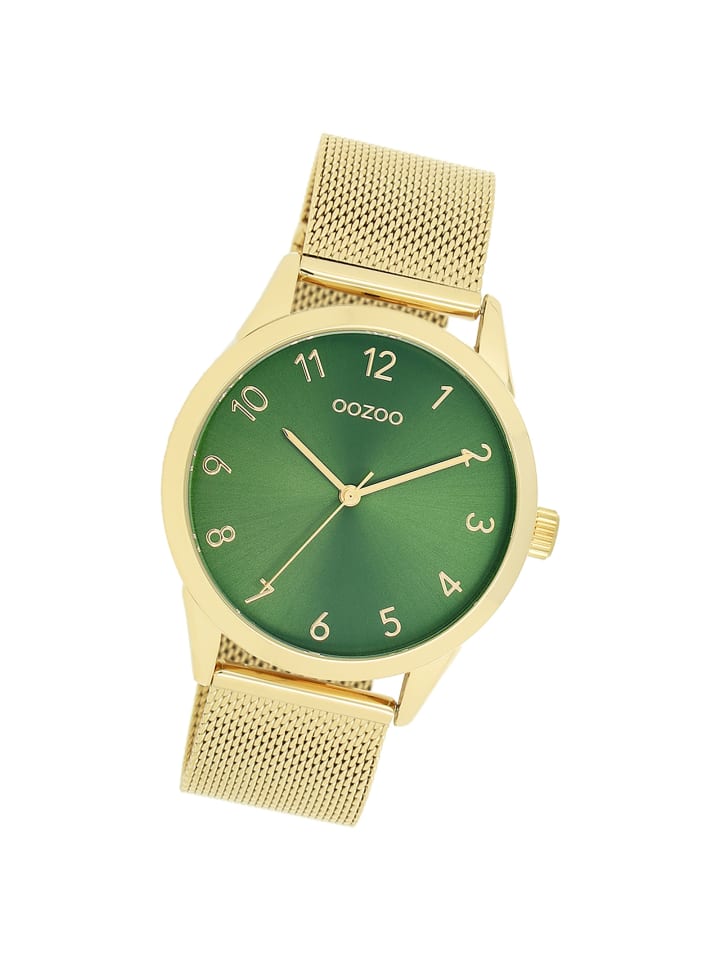 Analog-Armbanduhr Oozoo Timepieces gold groß (ca. 40mm)
