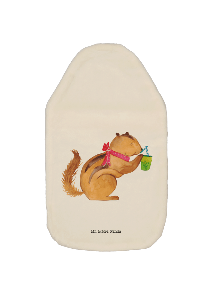 Wärmflasche Eichhörnchen Smoothie ohne Spruch in Weiß