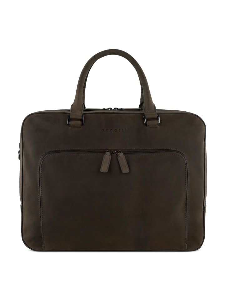 Luca Aktentasche Leder 39 cm Laptopfach braun