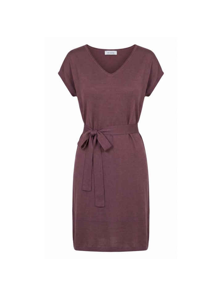 Lila Seide Damen Kleid