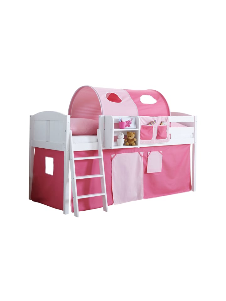 Hochbett Eric Country in Rosa-Pink